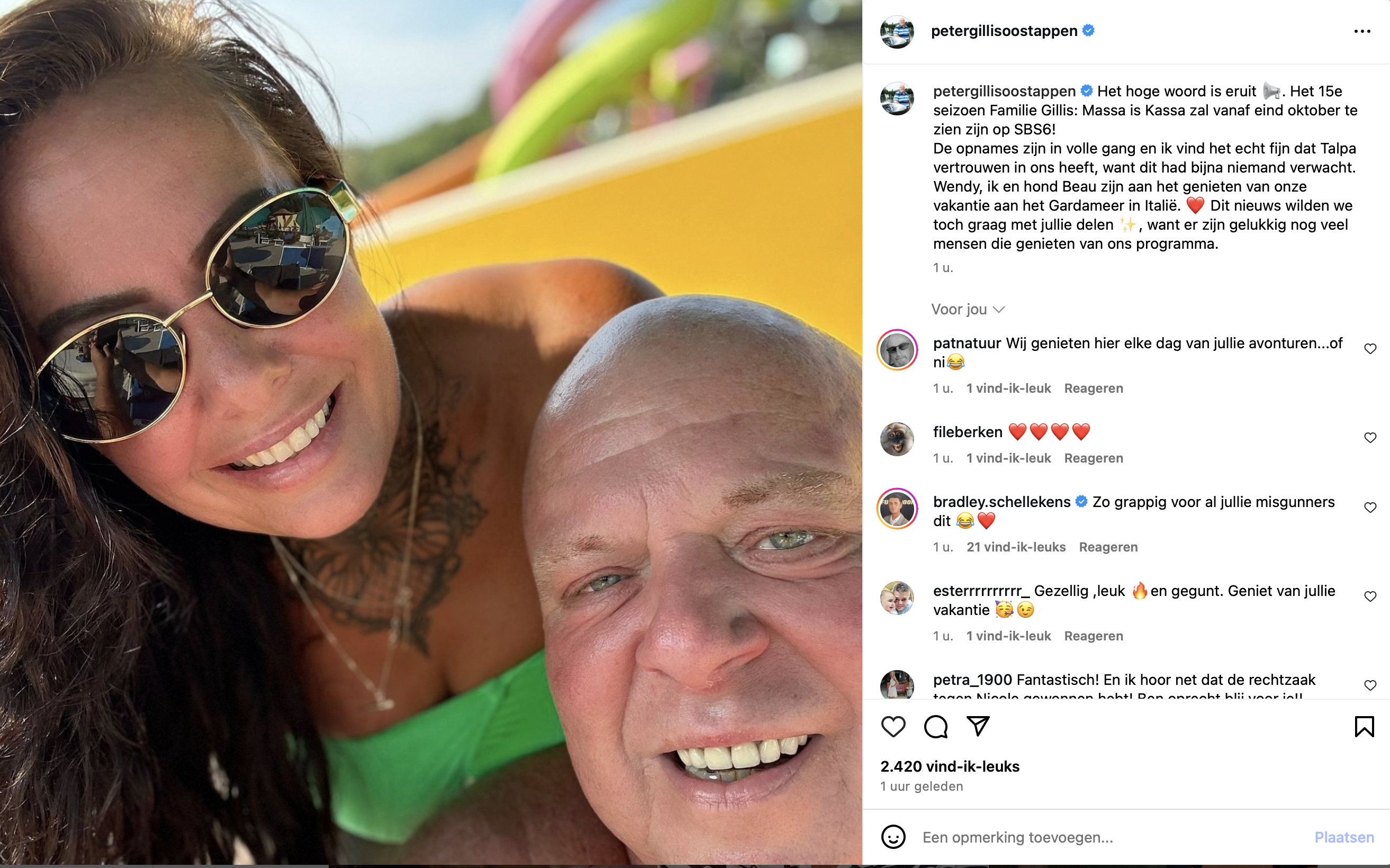 Peter Gillis en Wendy van Hout